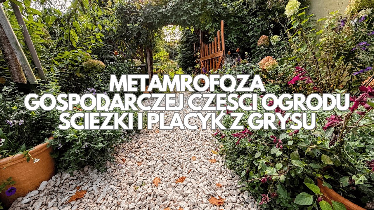 Metamorfoza Gospodarczej Części Ogrodu | Placyk i Ścieżki z Grysu Biała Marianna