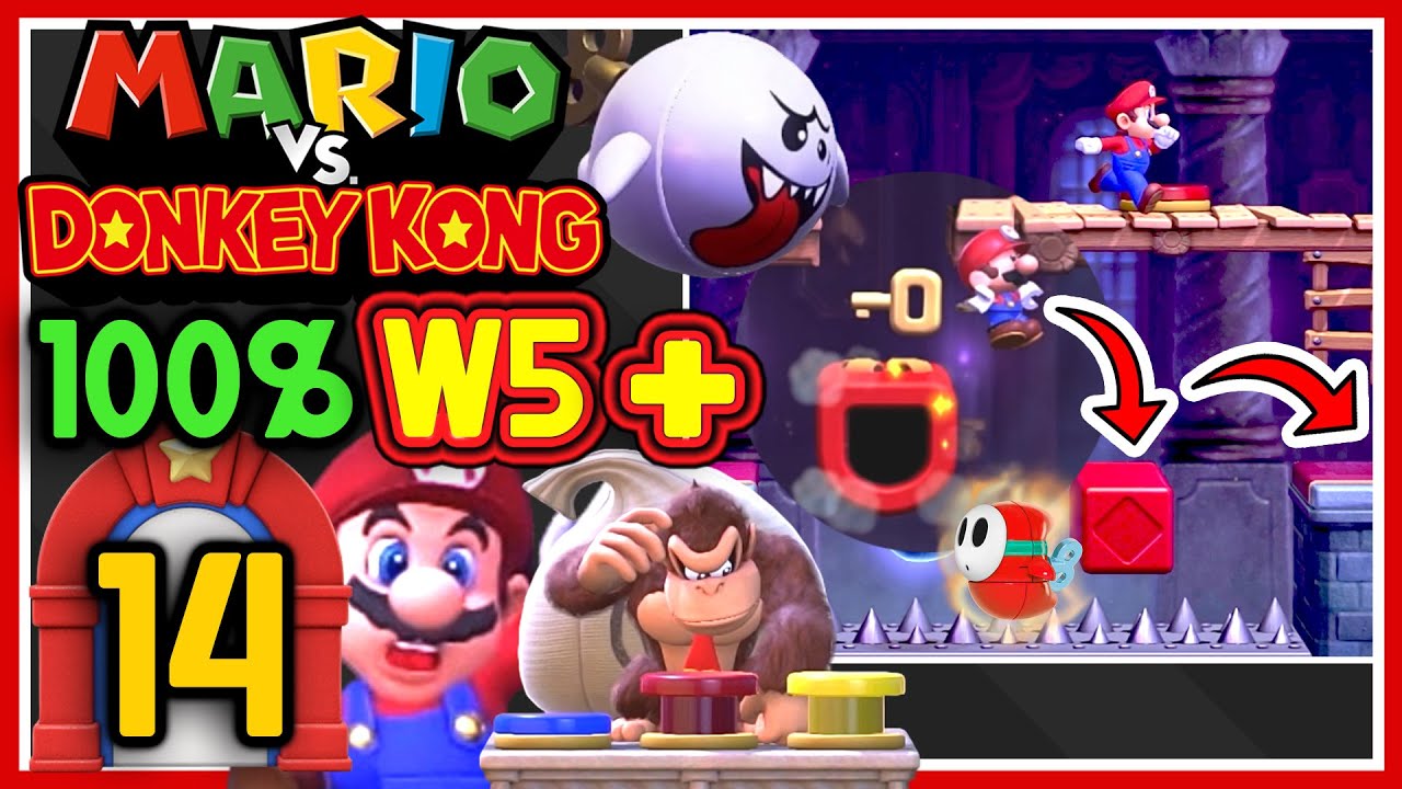 Mario vs. Donkey Kong 100% Bonus Welt 5+ Gruselvilla + (Guide) Let's Play Deutsch Nintendo Switch