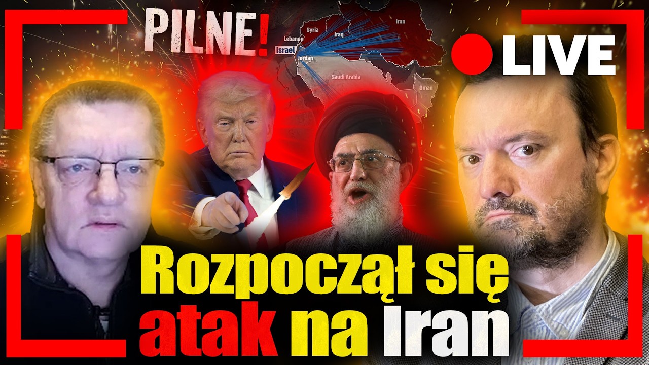 [LIVE] Rozpoczął się ATAK na Iran. Płk WR0ŃSKI o konsekwencjach nowej wojny i Jan PIŃSKI na żywo