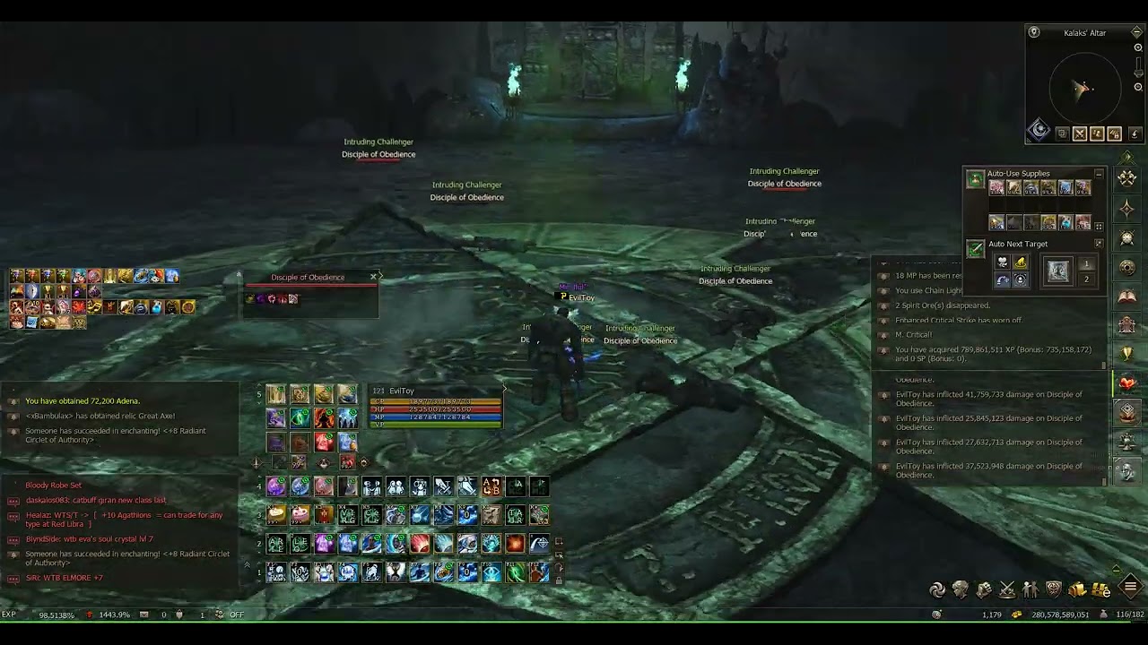 Lineage II Official Naia Server: Sayha's Seer 121 lvl vs Kalak's Altar 130 lvl