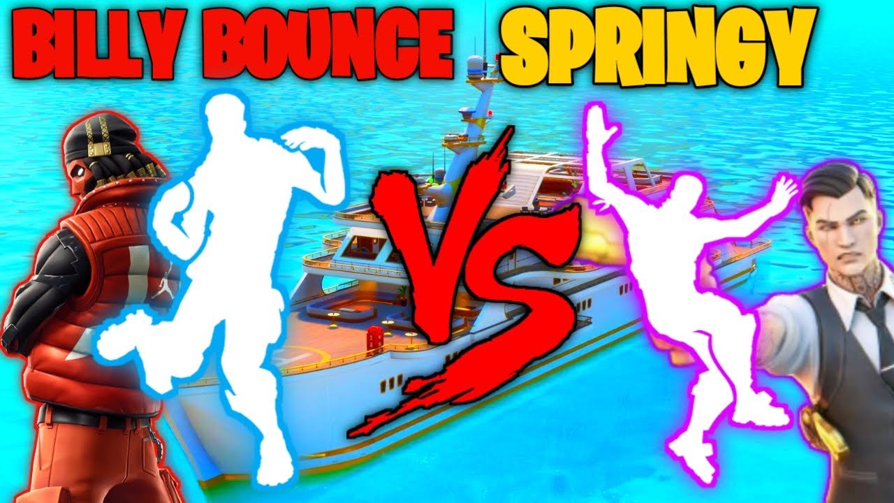 FORTNITE BILLY BOUNCE VS SPRINGY EMOTE