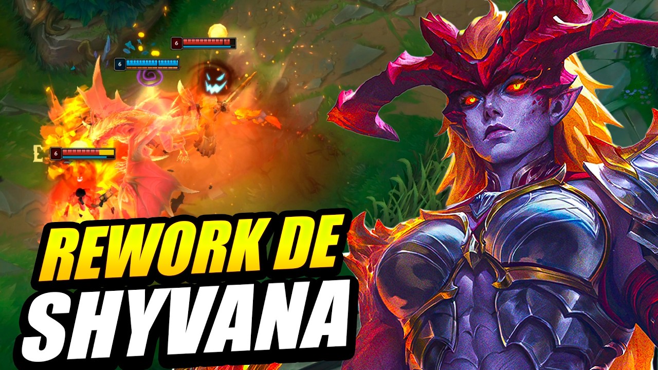 REWORK DE SHYVANA con GAMEPLAY Y HABILIDADES EXPLICADAS!