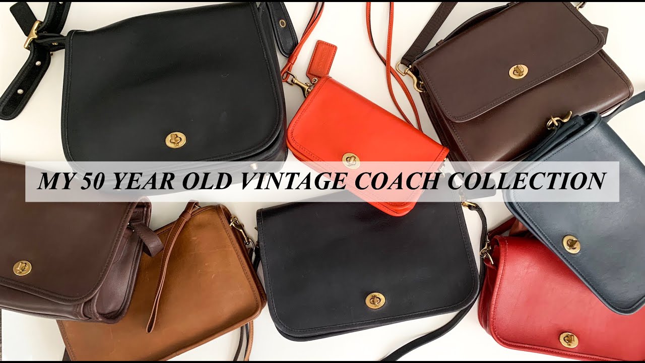 VINTAGE COACH BAG COLLECTION - 50 YEAR OLD HANDBAGS