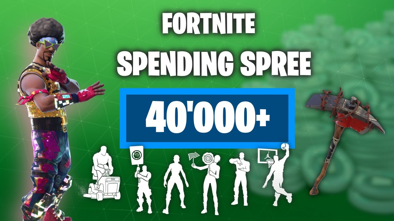 Spending over 40'000 V-BUCKS | Fortnite Spending Spree 2025