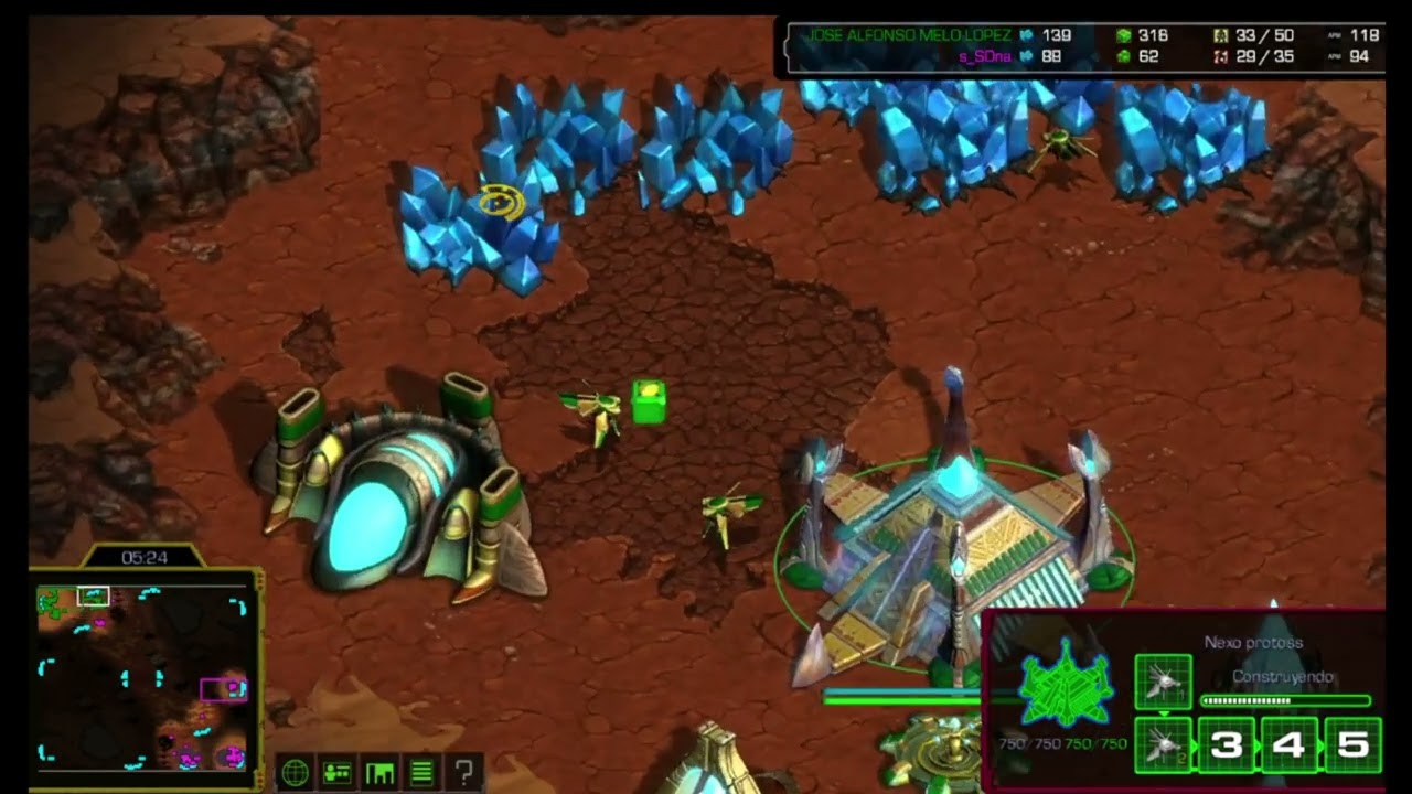 Starcraft: HS | #64 | Casteada | #Zerg vs #Protoss | Decaforte 1.2