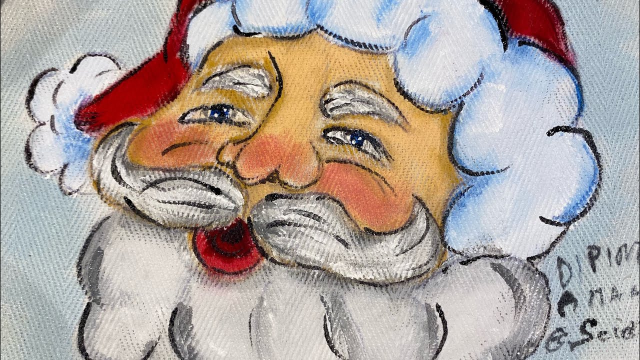 Come dipingere sulla stoffa il babbo Natale