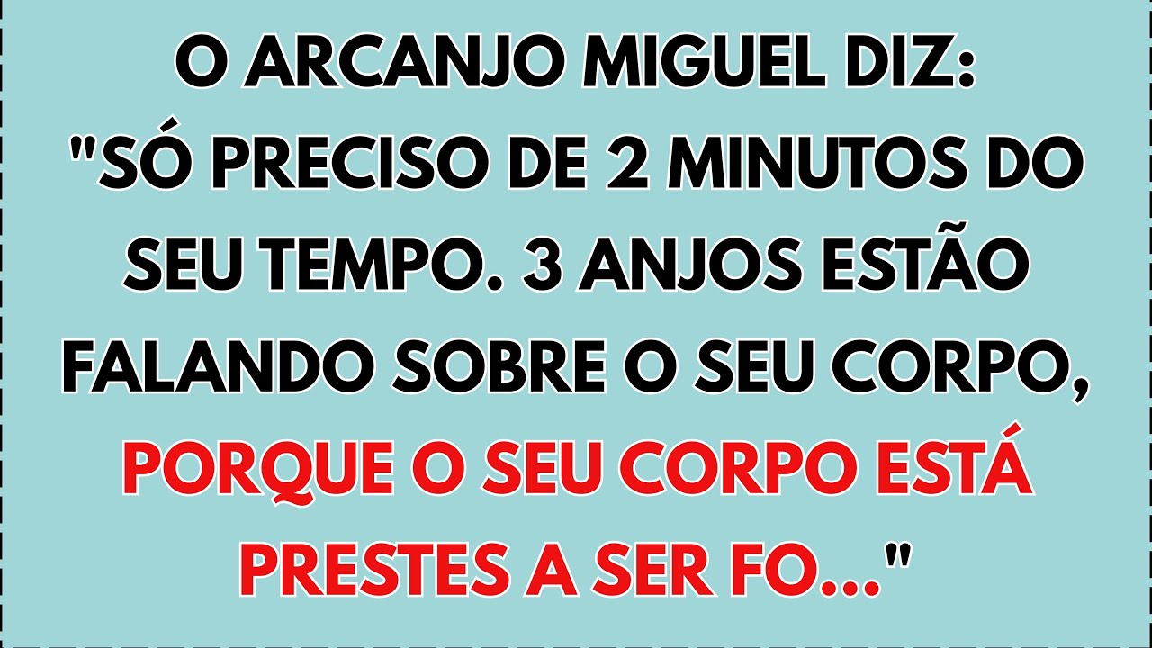Arcanjo Miguel diz: 