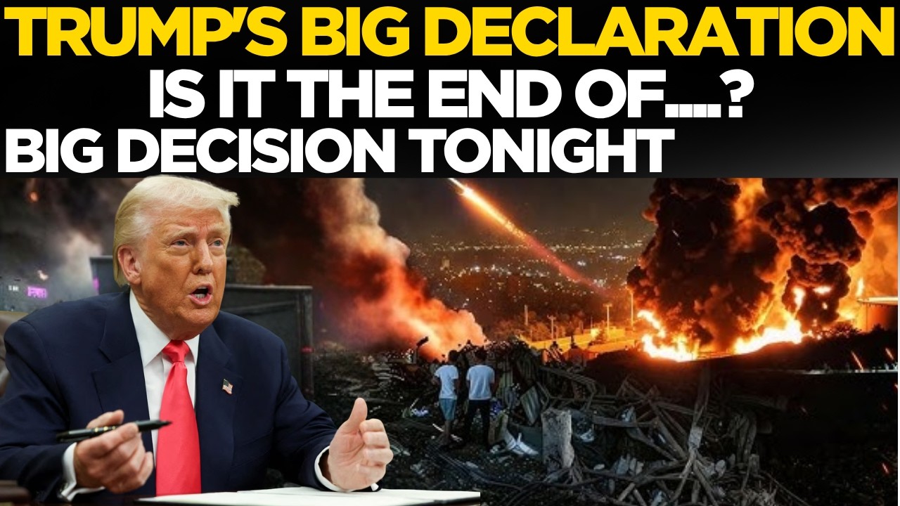 LIVE | BIG DECISION TONIGHT ? Israel Iran War Ending News | Deal Soon? | Iran War News | US News