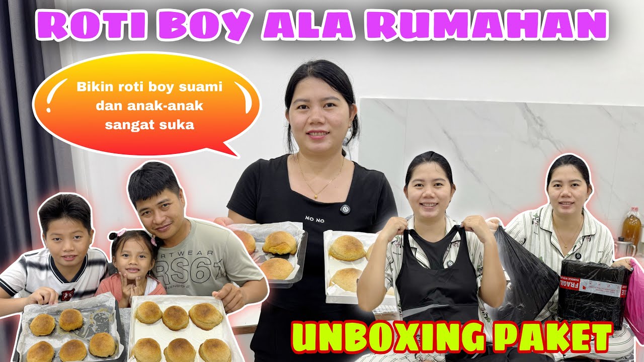 BIKIN ROTI BOY ALA RUMAHAN ENAK COCOK BUAT TEMAN NGOPI, LANJUT UNBOXING BAJU SET OLAHRAGA