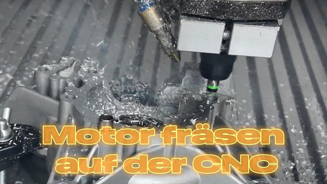 Motor fräsen auf der CNC
