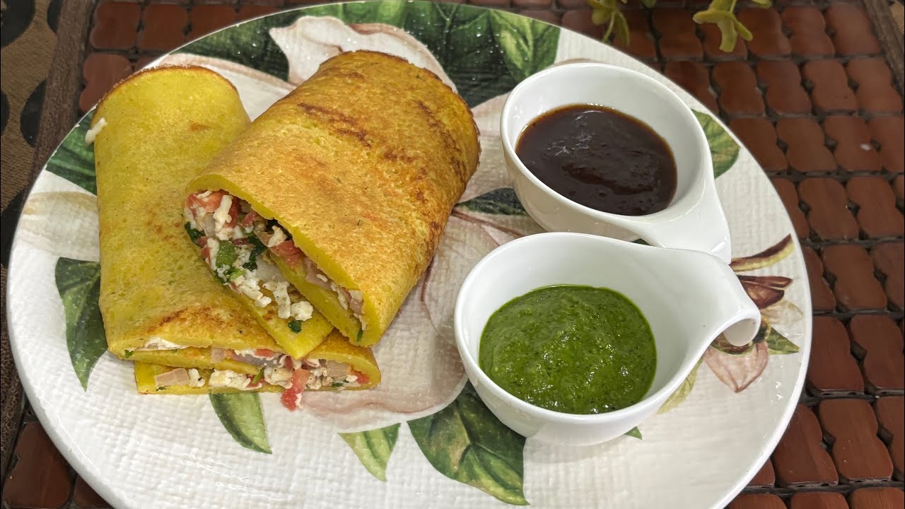 How to make Moong Dal Chilla with Paneer Stuffing .| Cook With Geeta Sagar