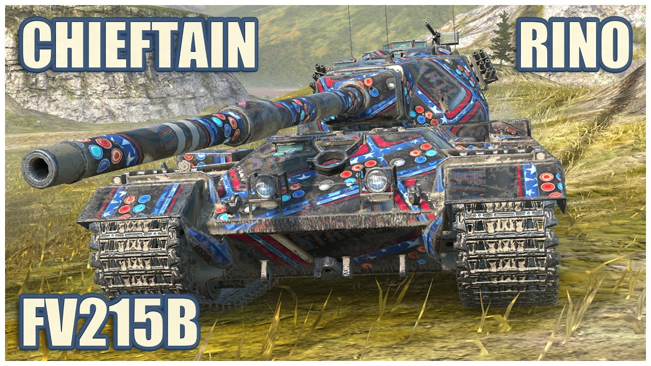 FV215b, Chieftain Mk. 6 & Rinoceronte • WoT Blitz Gameplay