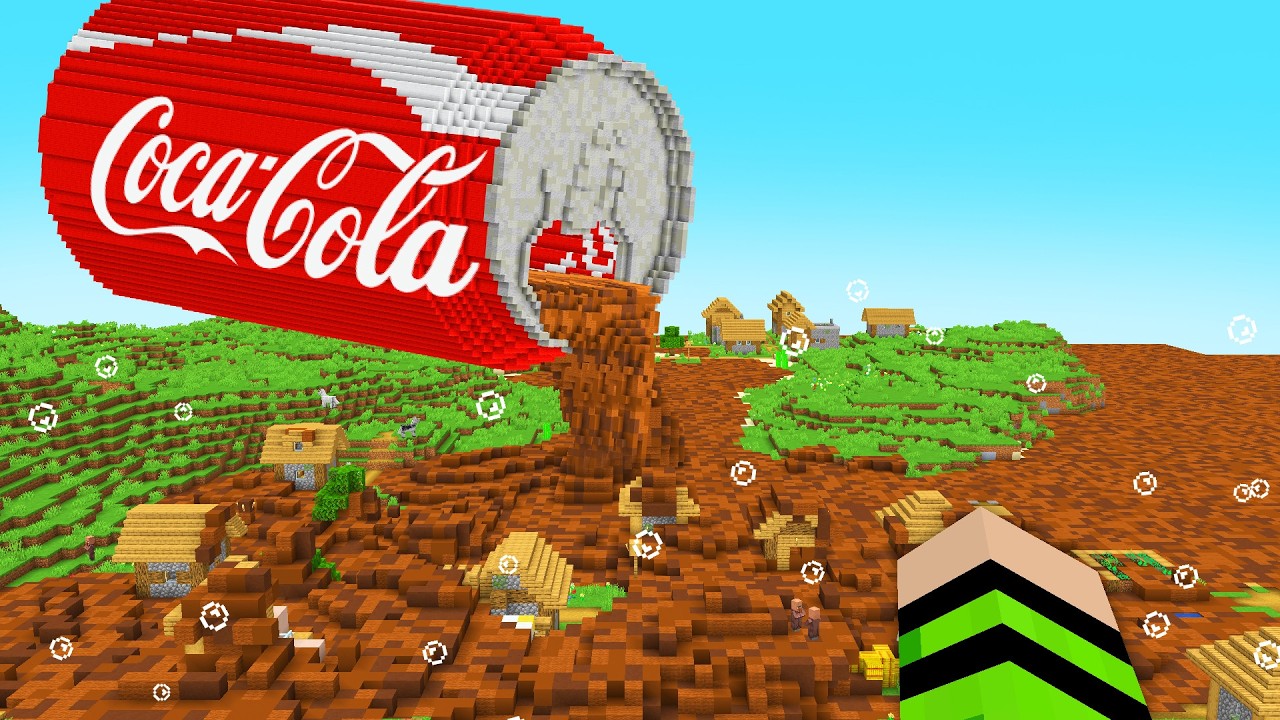 С КАЖДОЙ МИНУТОЙ COCA-COLA В MINECRAFT ПОДНИМАЕТСЯ ВСЕ ВЫШЕ!