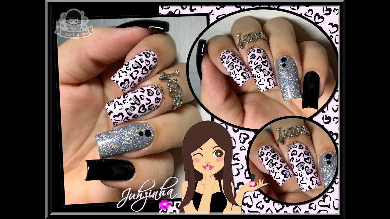 Nail Art - Oncinha de Coração/Como esmalto minhas unhas?!