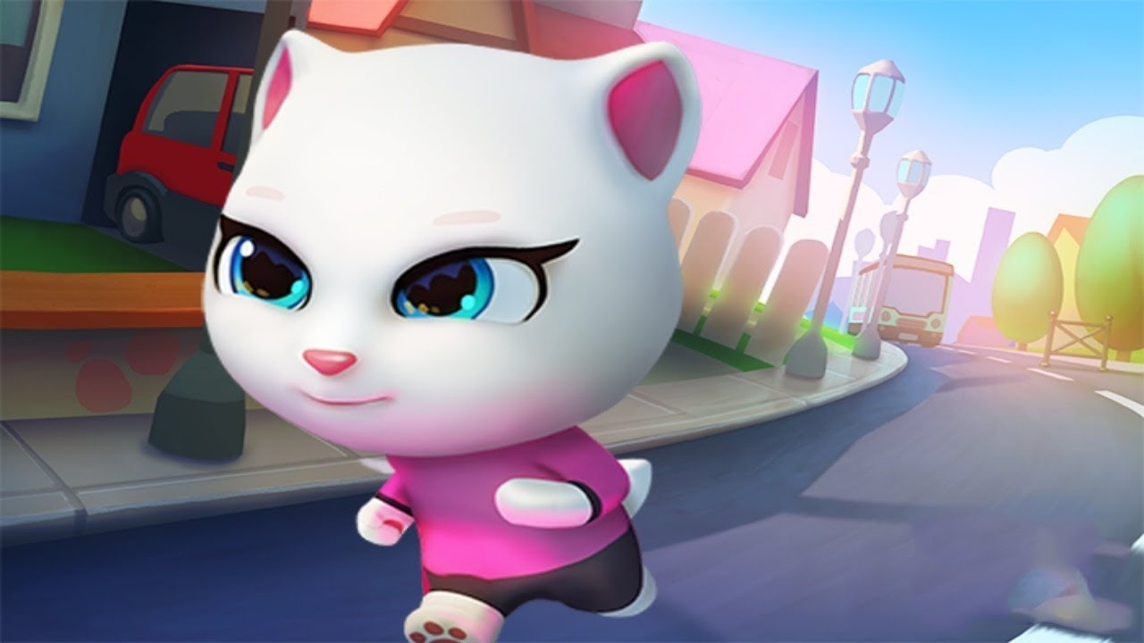 Talking Tom Gold Run Agent Angela Android Gameplay #1
