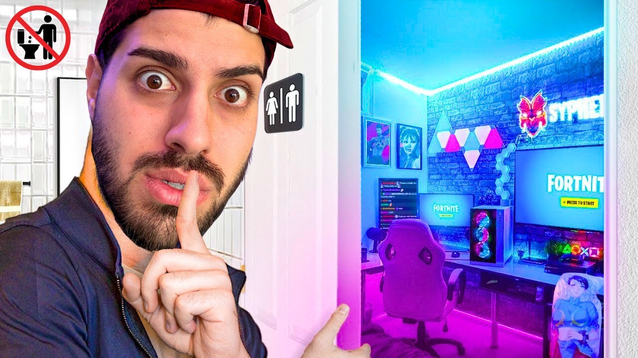 Έφτιαξα Gaming Room Στην Τουαλέτα Κρυφά από Γoνείς
