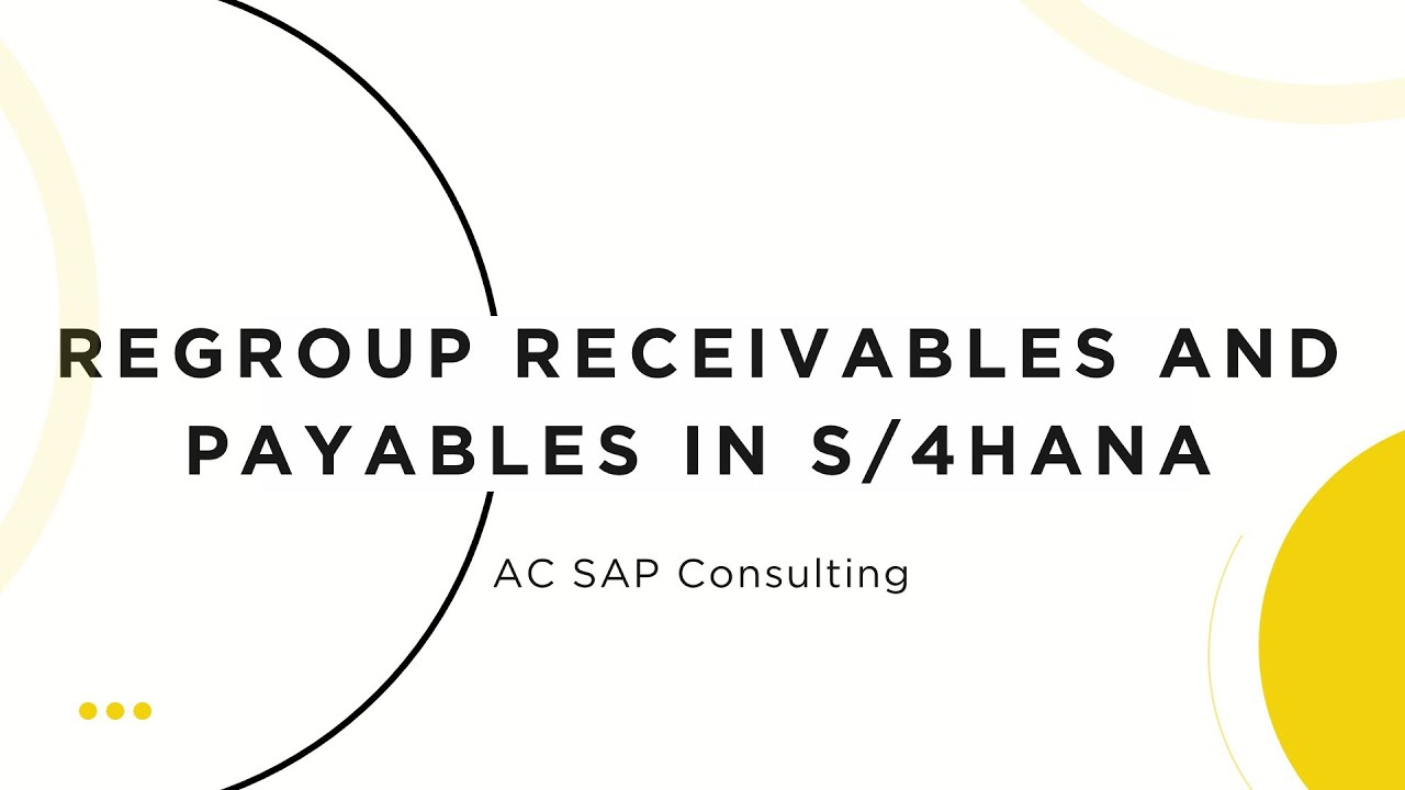 Перегруппировка дебиторской и кредиторской задолженности | FAGLF101 | AC SAP Consulting