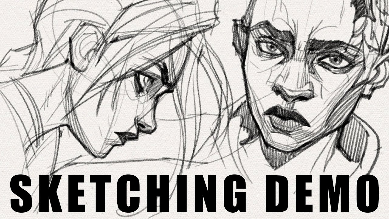 How to Study Facial Structure for Character Design // Realtime Demo + chat