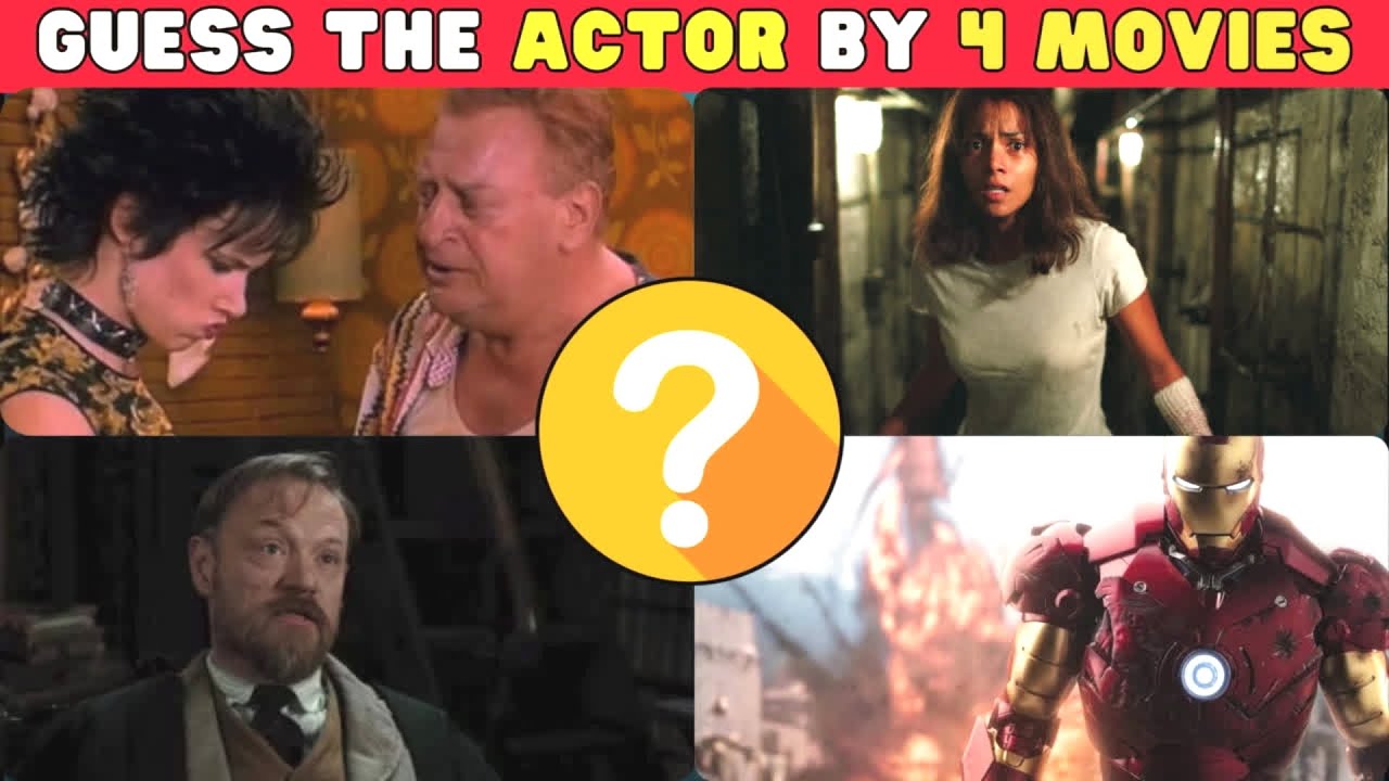 4 Movies with 1 Actor - Can you guess who's been in all 4 films? MOVIE QUIZ
