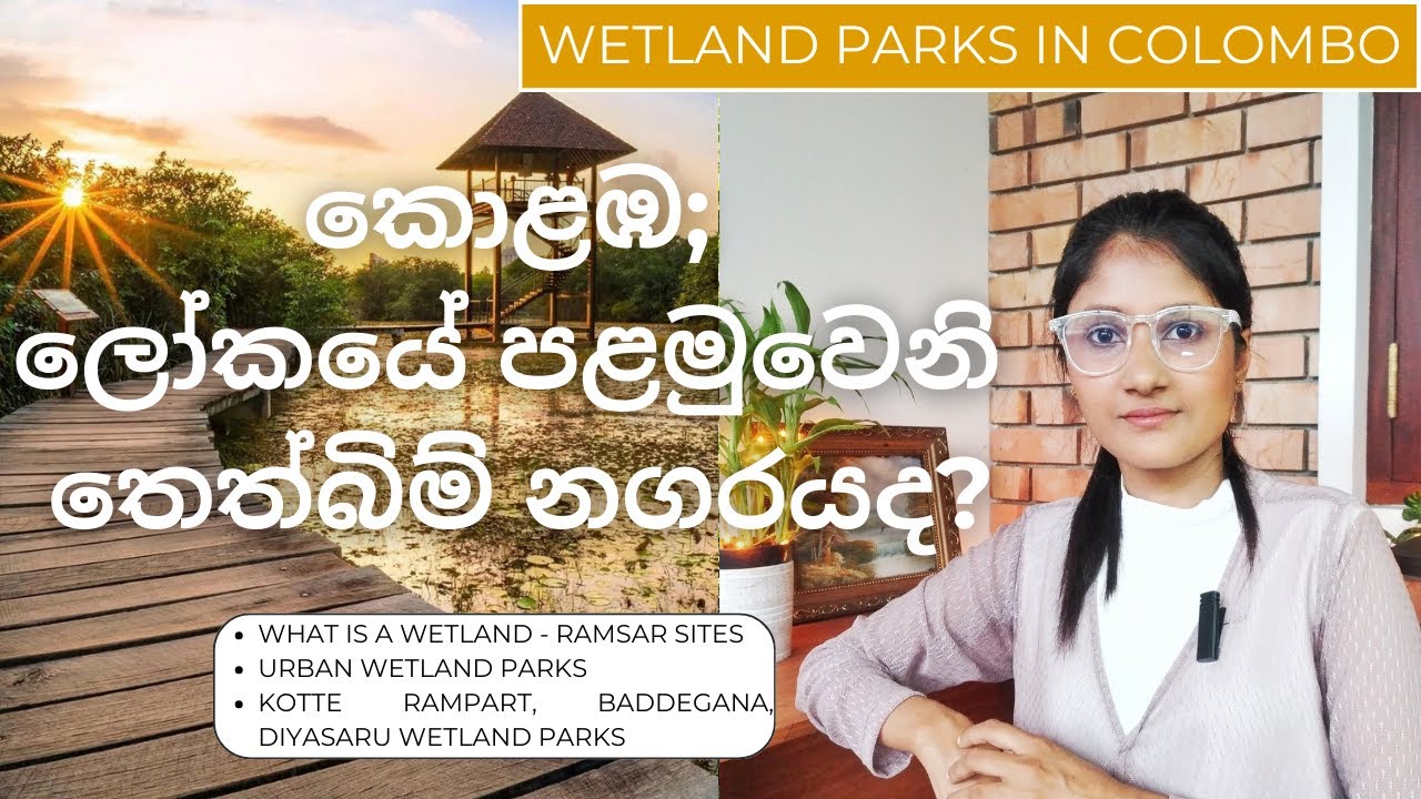 Urban Wetland Parks in Colombo | Kotte Rampart | Baddegana | Diyasaru Wetland Parks - Ramsar Sites