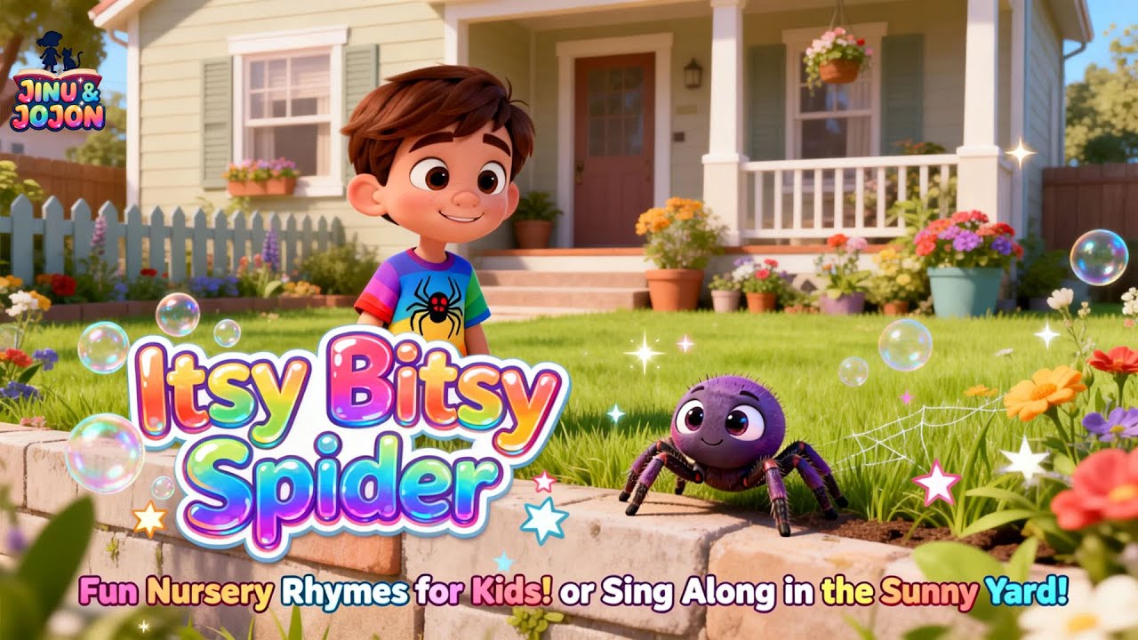 Itsy Bitsy Spider Nursery Rhymes Kids Song for Early Childhood Learning 🕷️📚
