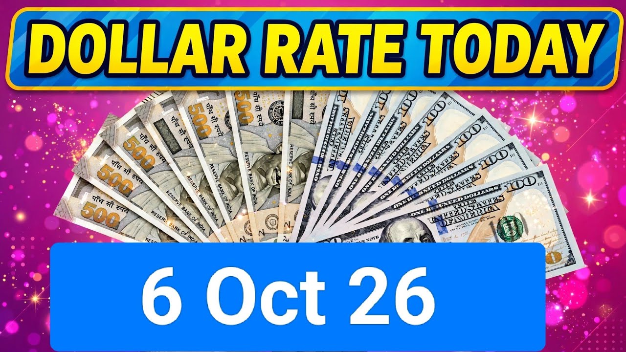 6 Oct 26 dollar price today | us 1dollar in India rupees |Today Dollar Rate #dollar #americadollar