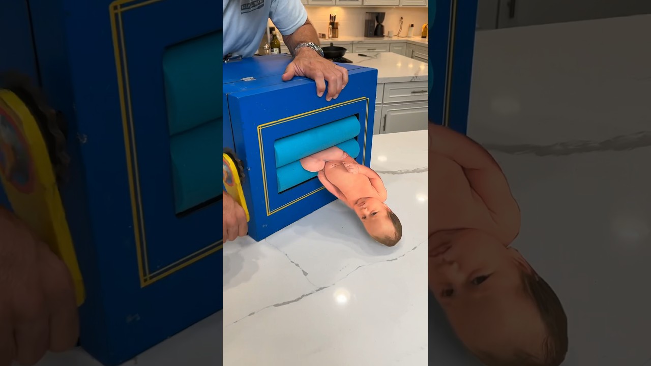 He shows the secret to the baby trick! 🤫