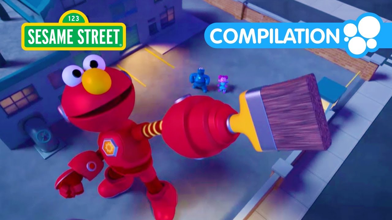 Mecha Builders Save the Party in the Park! | Sesame Street Episodes