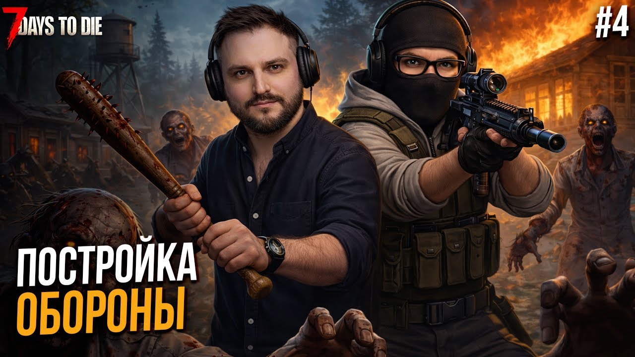 Строим новую оборону - 7 Days to Die #4
