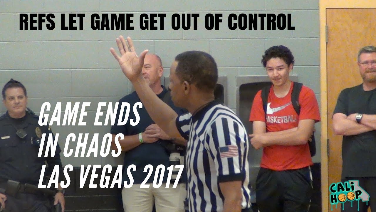 Refs let Vegas AAU Game get out of control!!! Ends in Chaos (Livermore vs Long Beach)