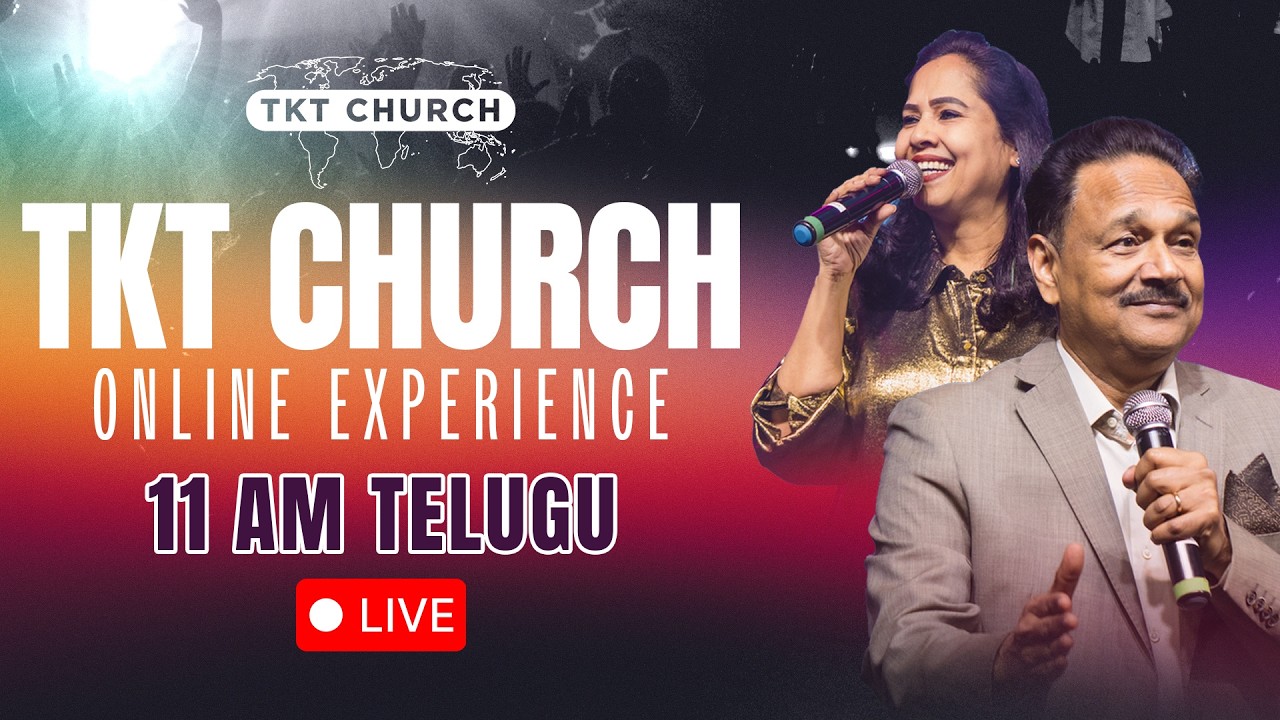 Telugu Service Live with Bishop Samuel & Pastor Merlyn Patta | TKT CHURCH 11 AM