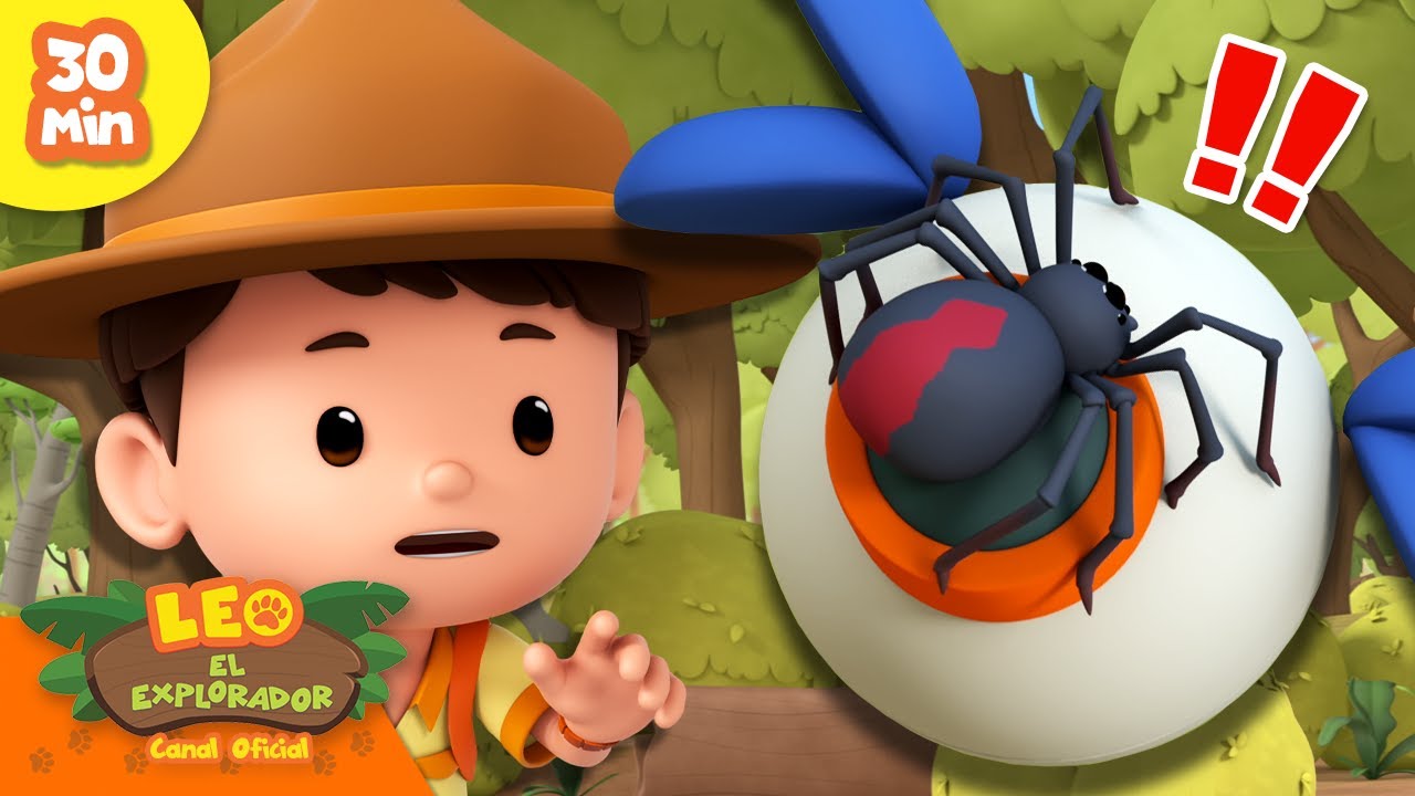 ¡HAY UNA ARAÑA EN LA CÁMARA! 🕷️ | Compilación de Arácnidos | Leo, El Explorador | Animación