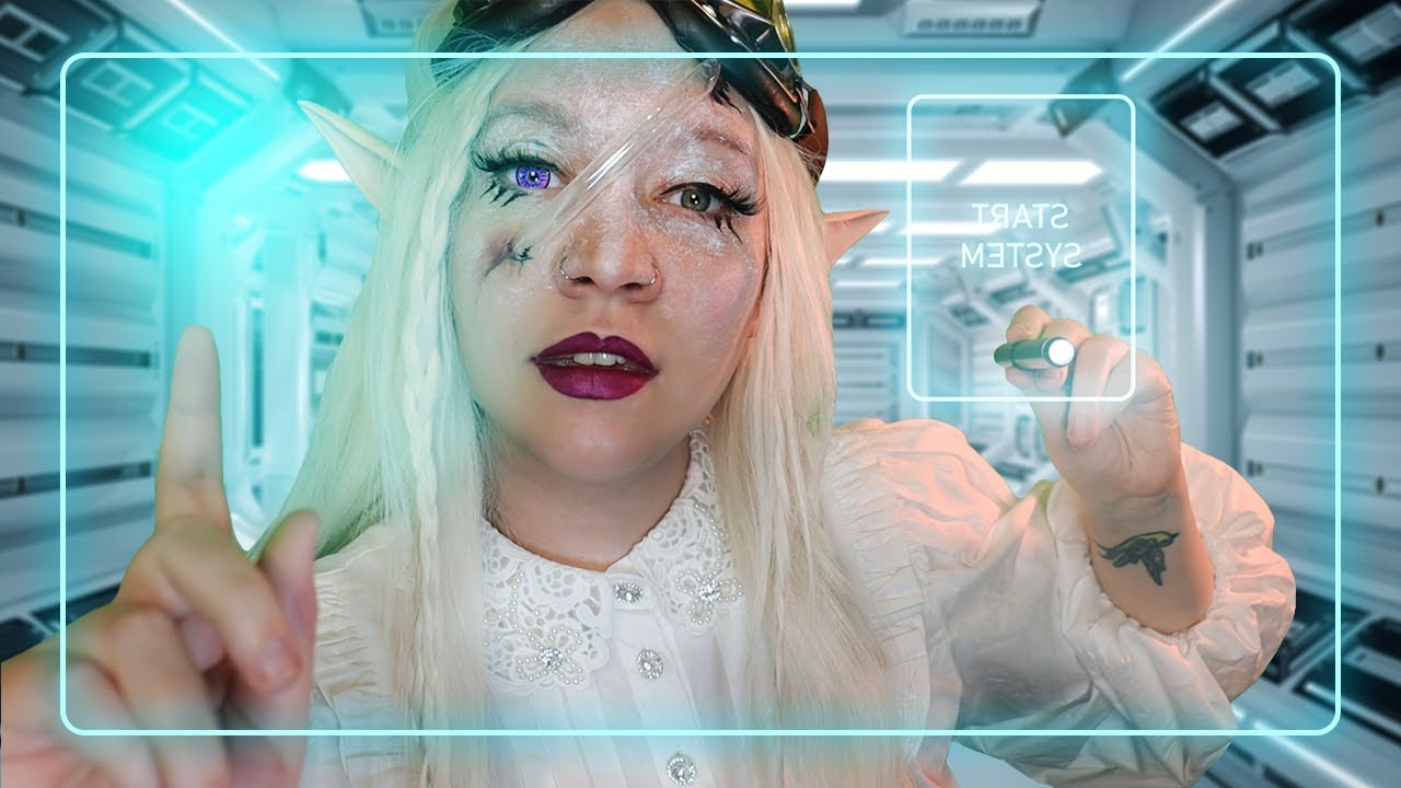 ASMR / Инопланетянин осматривает и измеряет вас (касание зеркального лица, взятие образцов, прове...
