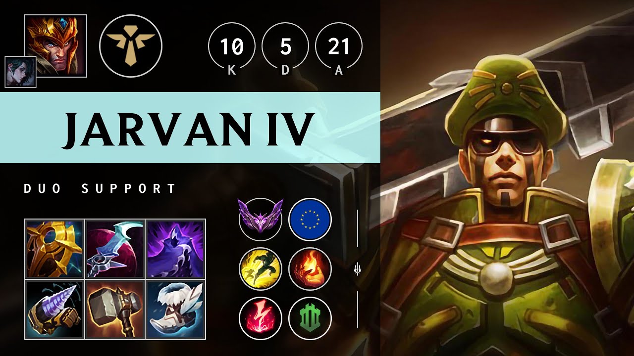 Jarvan IV Support vs Pantheon: Godlike - EUW Master Patch 14.20