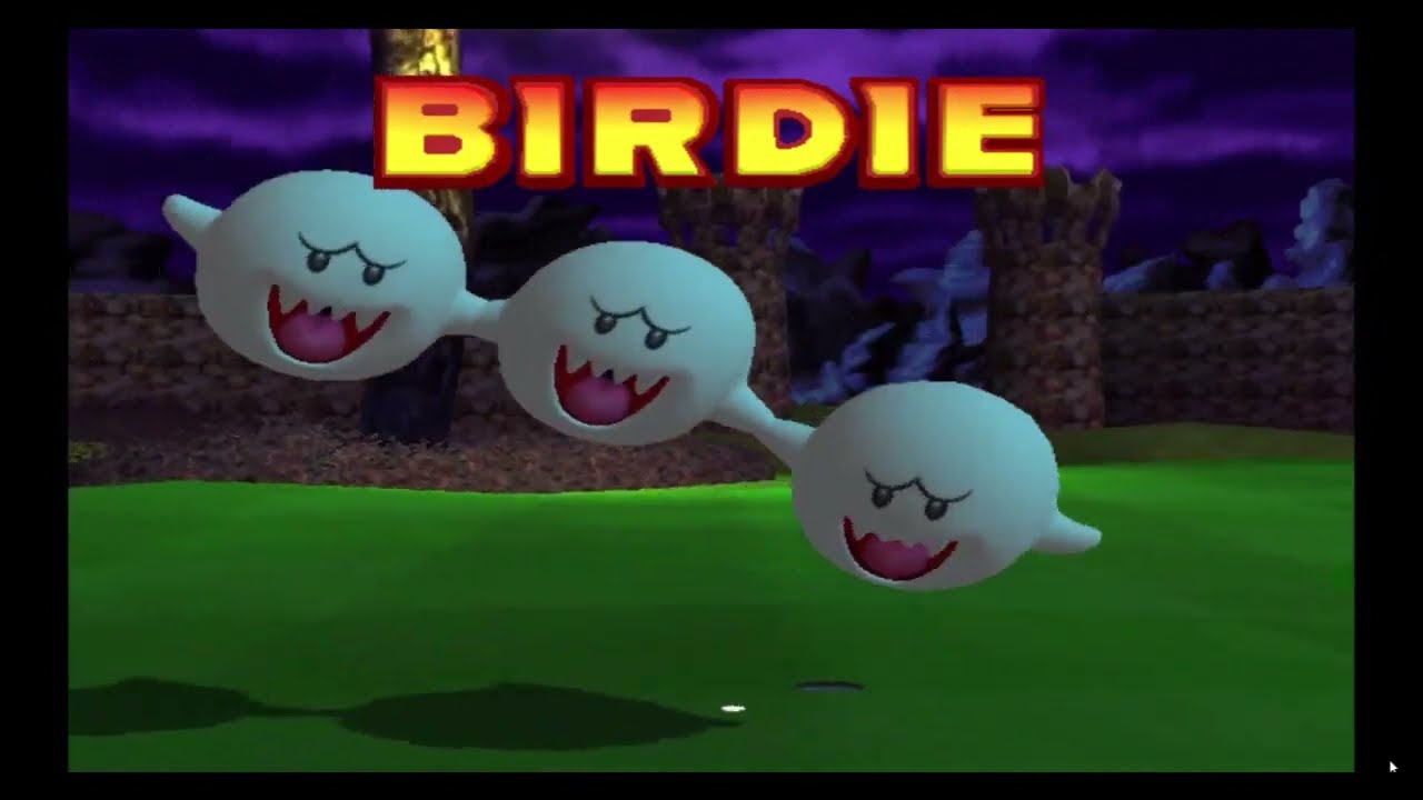 Mario Golf: Toadstool Tour - Bowser Badlands - Heat 3 - Yoshi v Peach v Boo v Mario