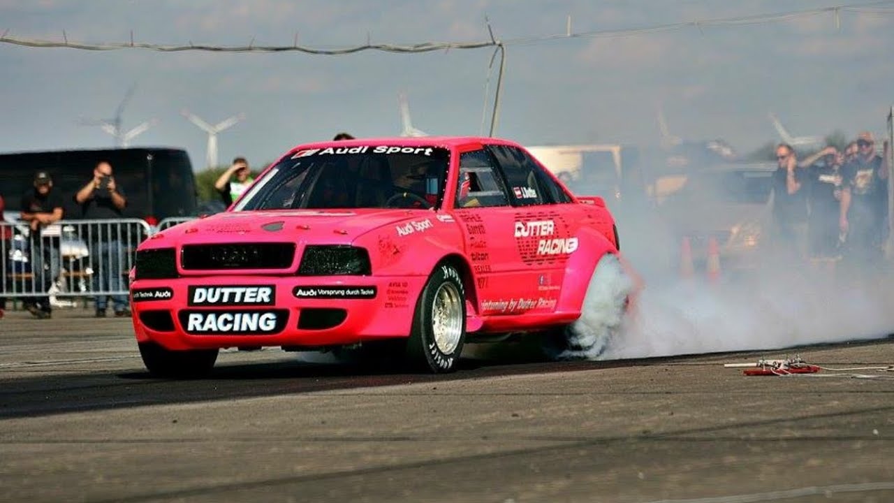 1350hp Audi 90 Quattro 2.5L 20V Turbo 8,705sec Test run Dutter-Racing TTT Test & Tune 13.08.2016