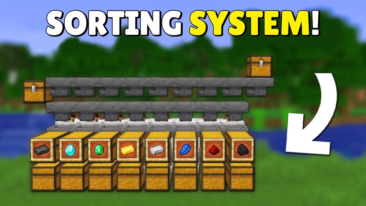 Minecraft EASY Automatic Sorting System 1.21 Tutorial - Auto sorter