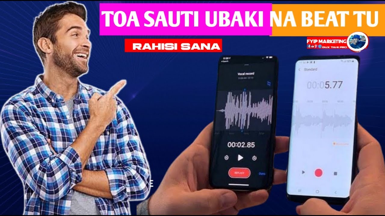 Jinsi ya kutenganisha beat na mziki , kutoa maneno kwenye wimbo
