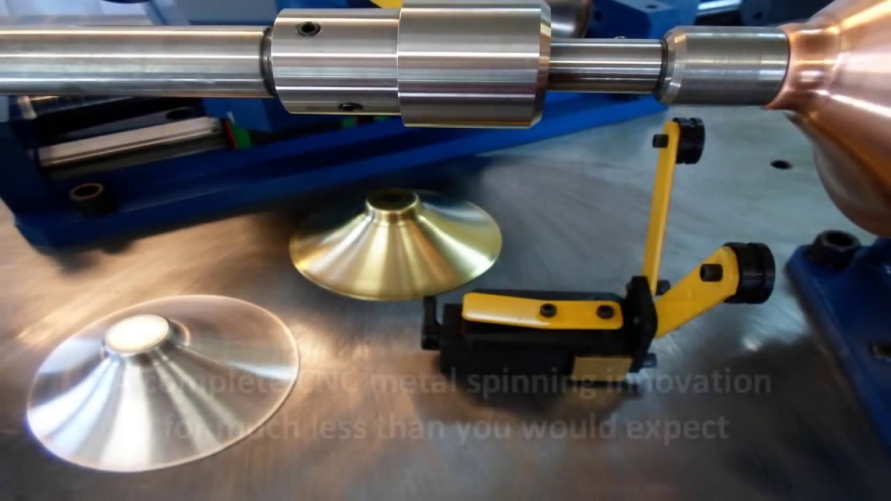 CNC Metal Spinning Machine - Brass, Copper, Aluminum