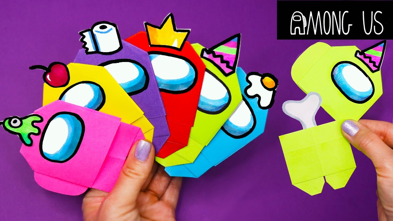 DIY AMONG US из бумаги своими руками!