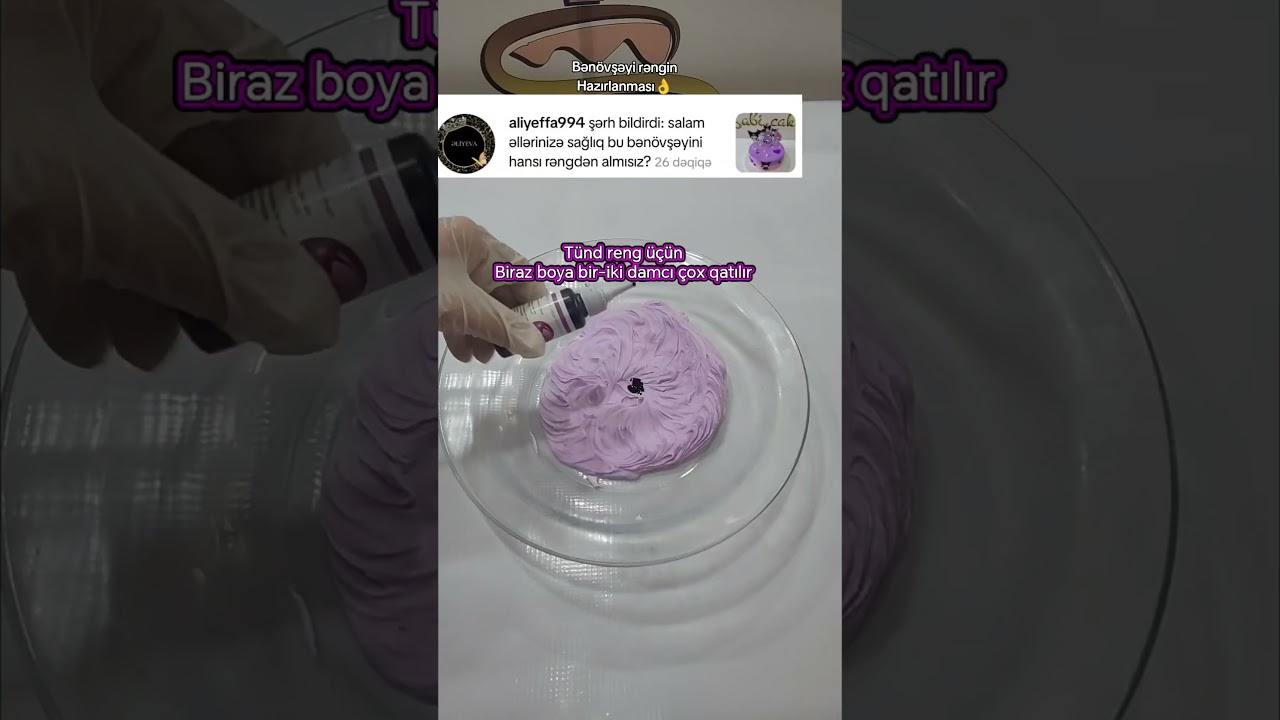 Bənövşəyi rəngin Hazırlanması