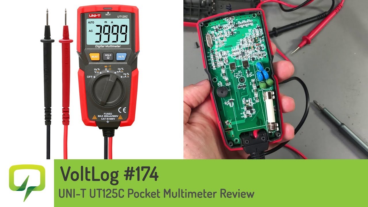 Voltlog #174 - UNI-T UT125C Pocket Multimeter Review