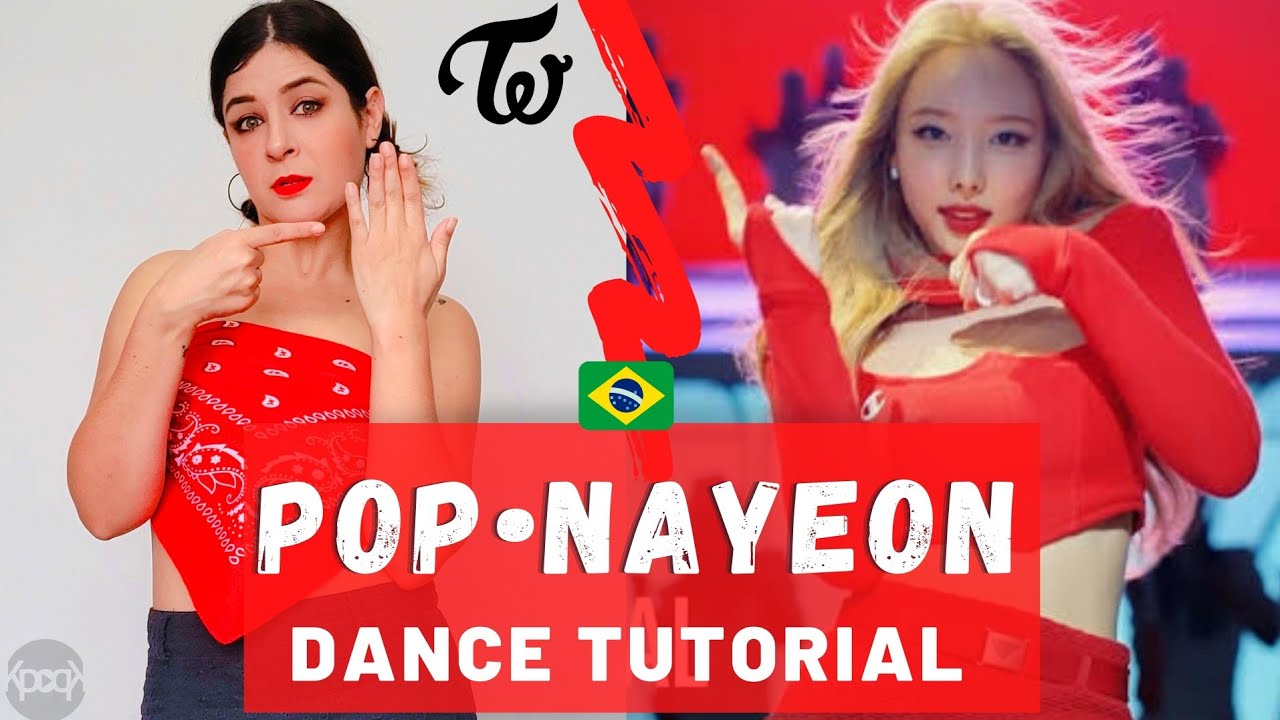 [TUTORIAL] como dançar POP da NAYEON 임나연 (TWICE 트와이스)| Dance tutorial mirroed | em português | KPOPK