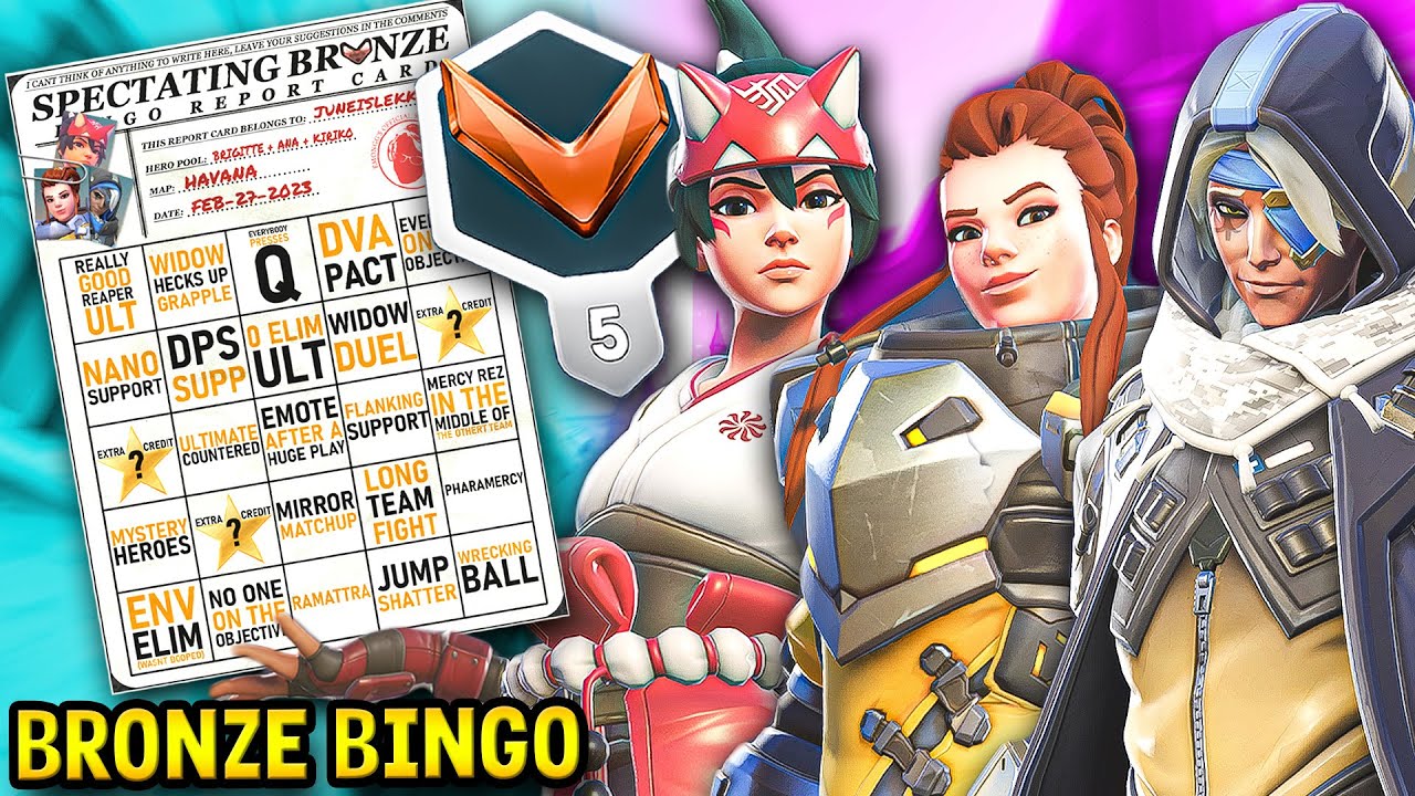 Overwatch 2 Bingo: Spectating BRONZE Support!