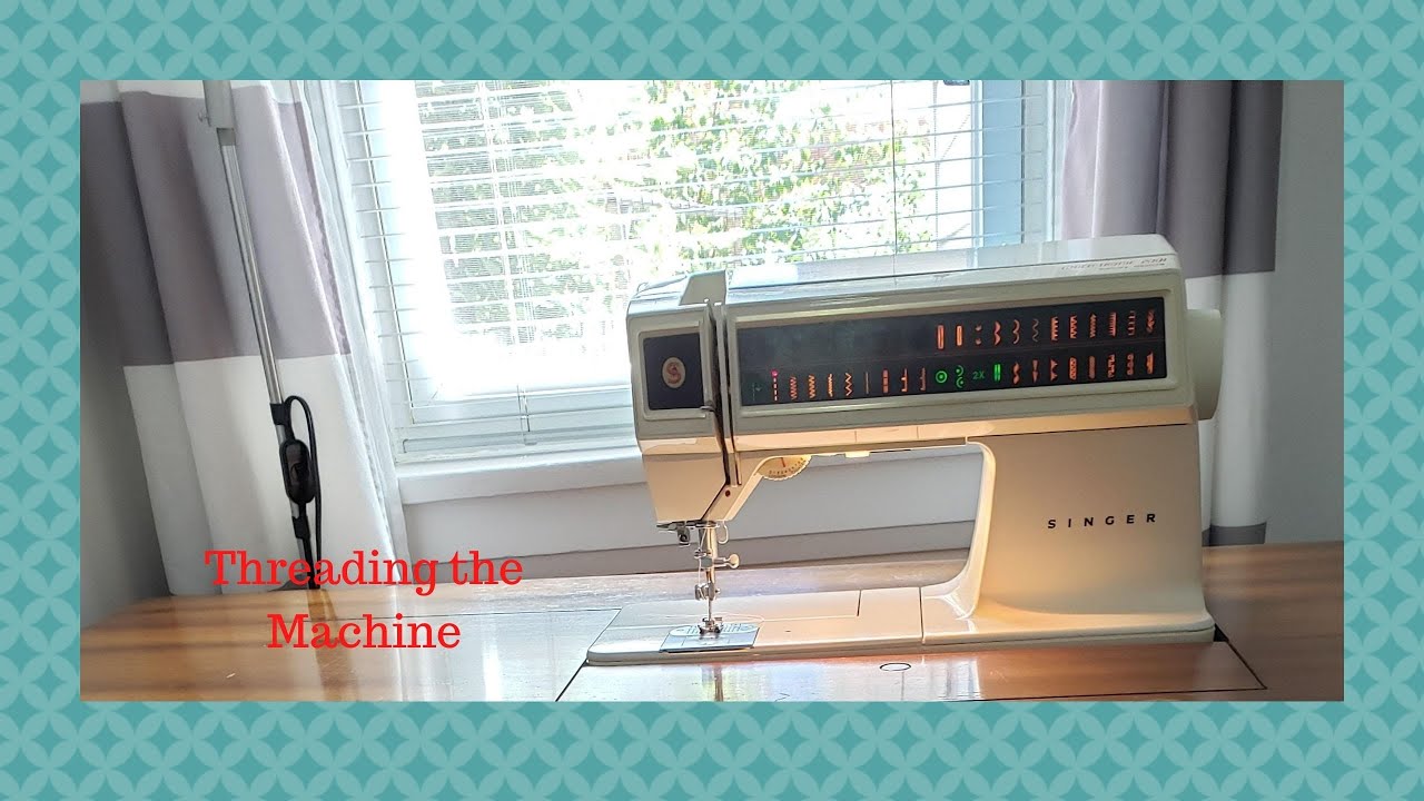Threading the Singer Sewing Machine-Touch-Tronic 2001 Memory Machine