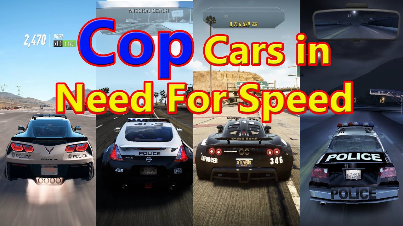 Evolution of Police Cars in Need for Speed