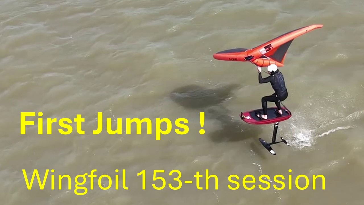 wingfoil 153th session : first jumps !