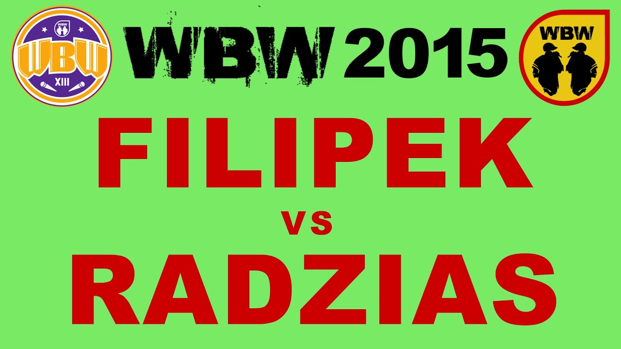 Filipek 🆚 Radzias 🎤 WBW 2015 Białystok (freestyle rap battle) Finał