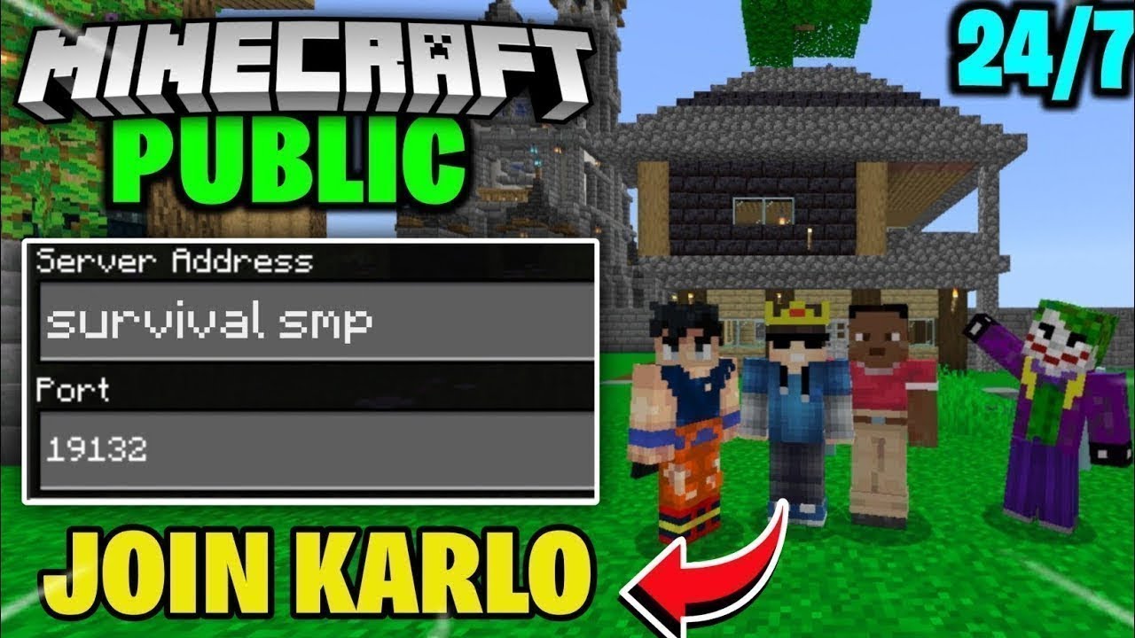 Minecraft Public Smp Live | 24/7 Public Server | Java + Pe | #minecraftlive #minecraft