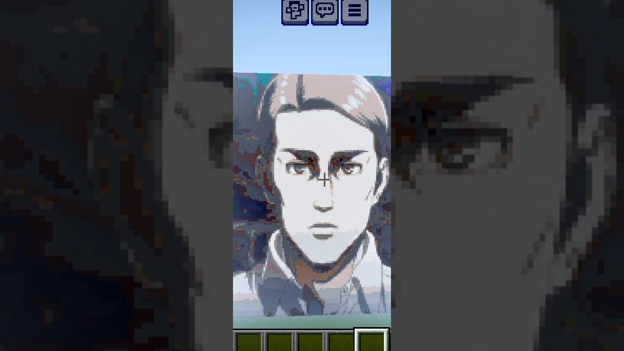 ERWIN SMITH PIXEL ART in 😍🤗🤩 MINECRAFT TIMELAPSE #erwinsmith #anime